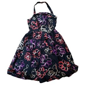 Girls From Savoy Anthropologie Martagon Sketch Floral Retro Style‎ Dress Sz 2